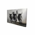 Fondo 20 x 30 in. Running Fierce Bulls-Print on Canvas FO2788112